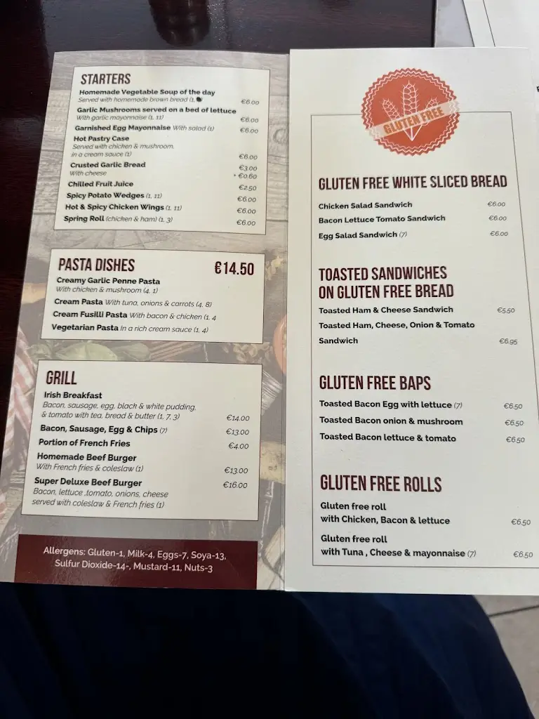 Menu_O'Flynns Restaurant_Abbeyfeale_imagen_1