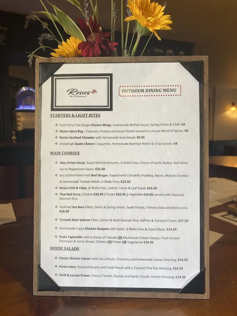 Menu_Rosies Bar_Aghada_imagen_3