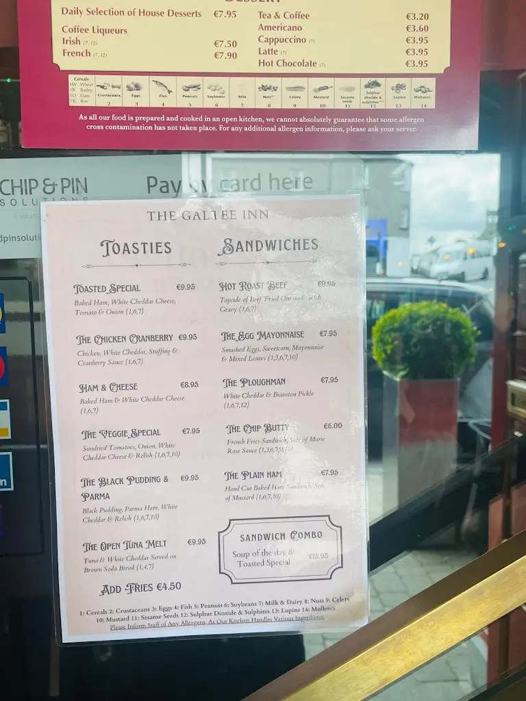 Menu_The Galtee Inn_Cahir_image_1