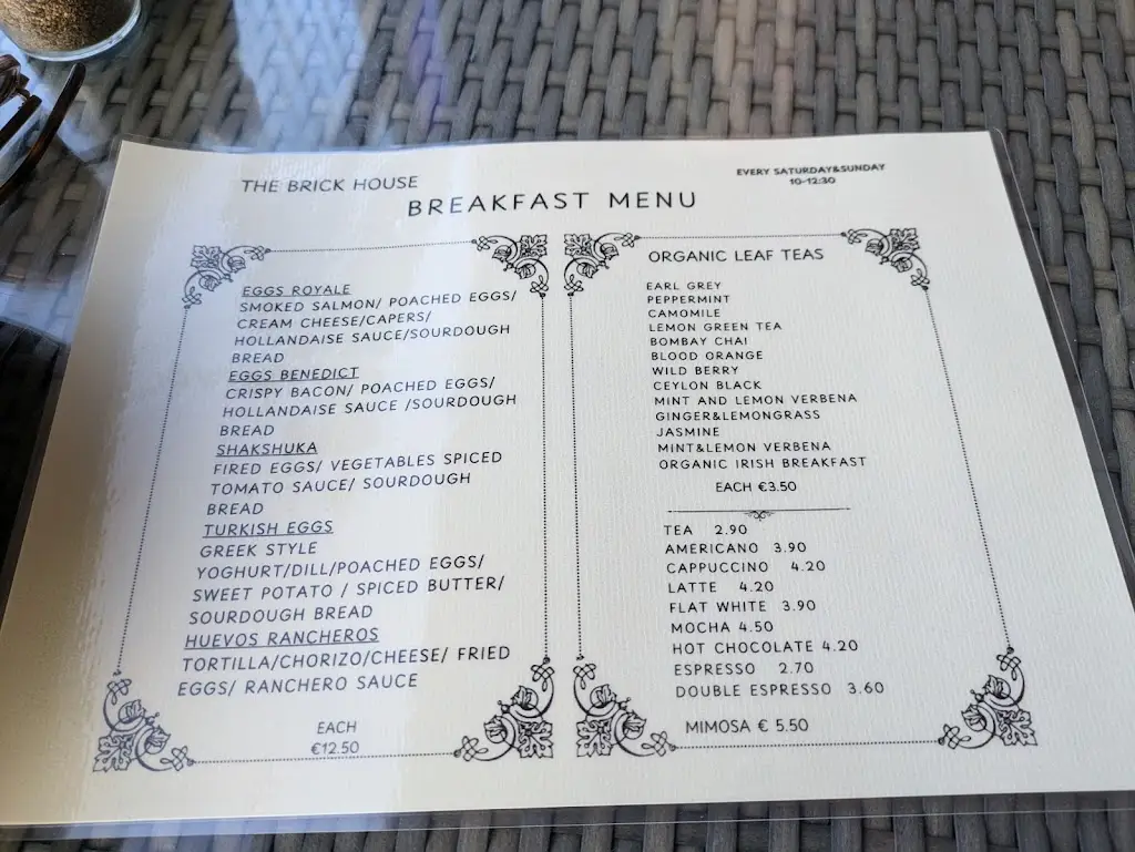 Menu_The Brick House_Skerries_image_1
