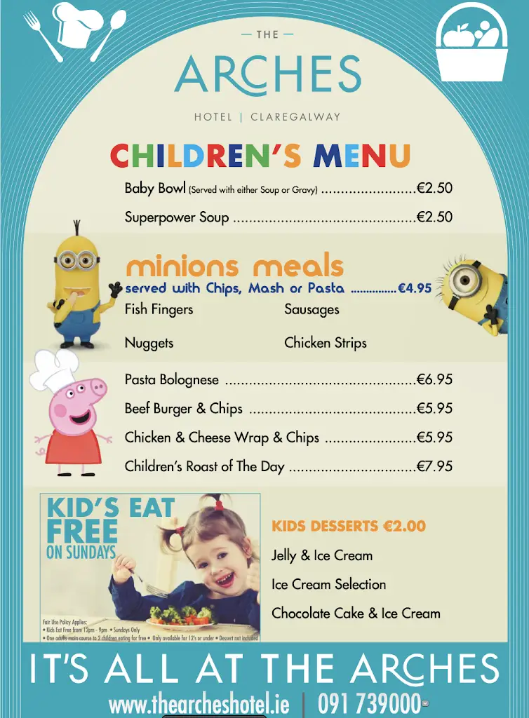 Menu_The Arches Restaurant - Claregalway_Claregalway_image_2