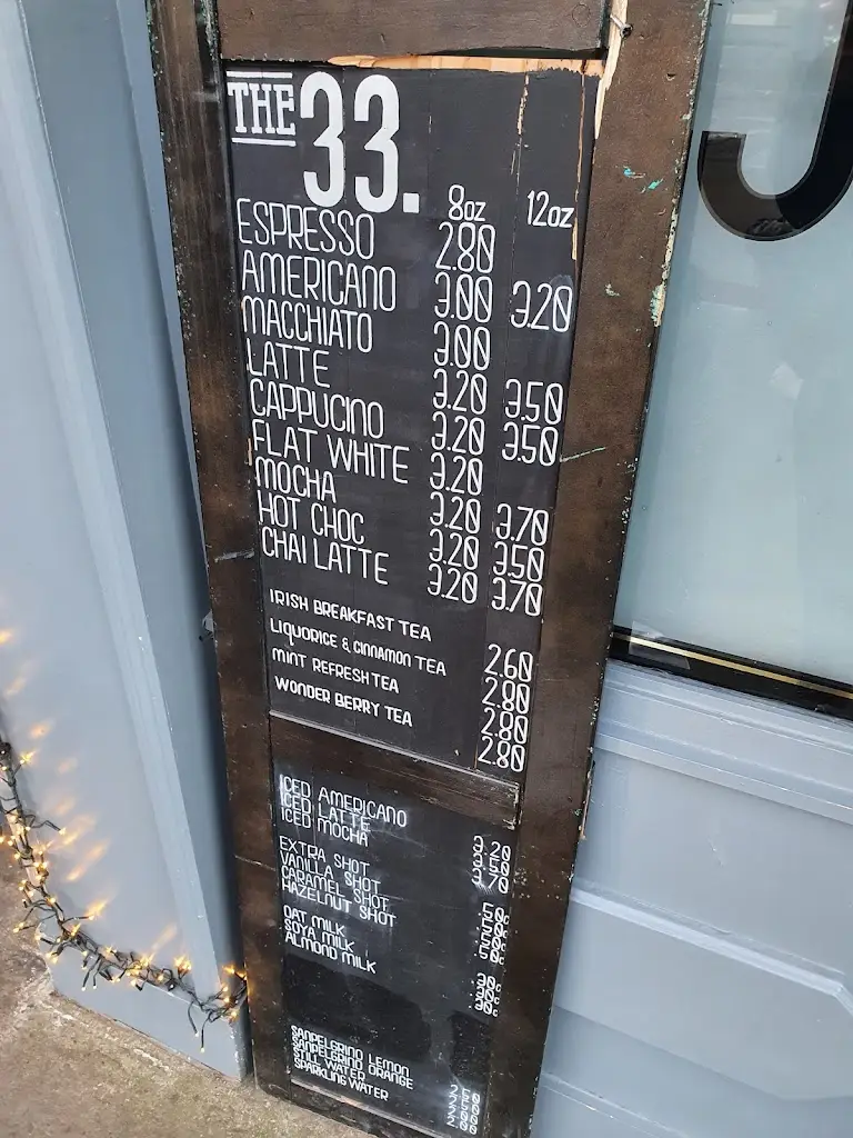 Menu_The 33 Cafe Skerries_Skerries_image_1