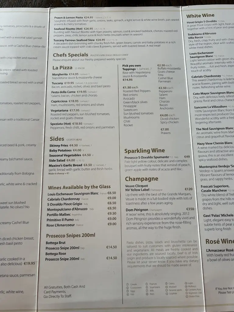 Menu_Tuscany Bistro Castletroy_Annacotty_image_4