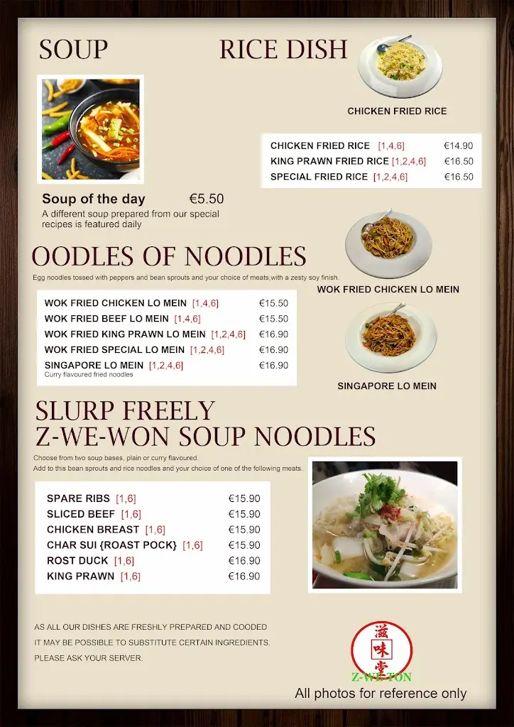 Menu_Zweton ANNACOTTY/CASTLETROY Restaurant_Annacotty_image_4