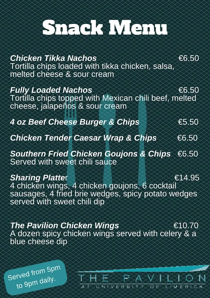 Menu_The Pavilion_Annacotty_image_1