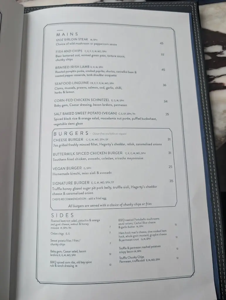 Menu_The Carriage House at Adare Manor_Adare_image_2