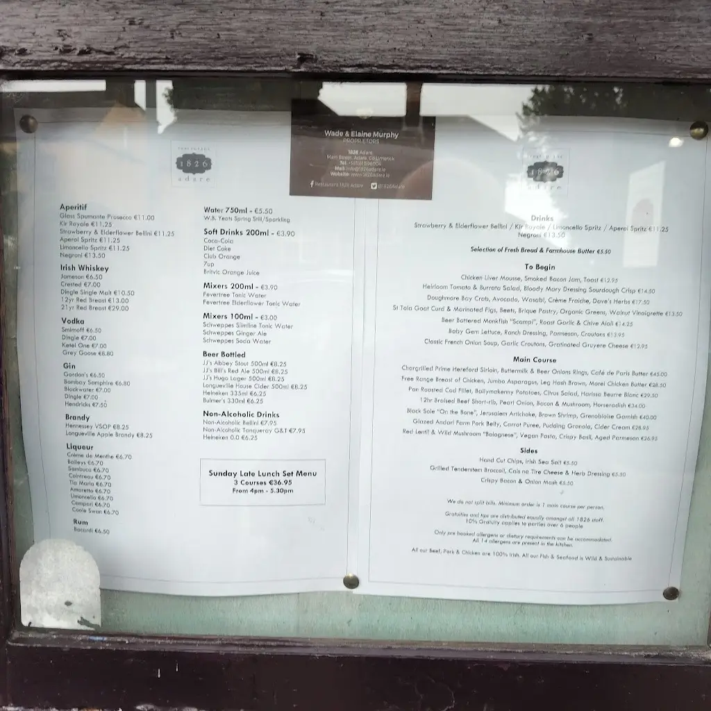 Menu_1826 Adare_Adare_imagen_1