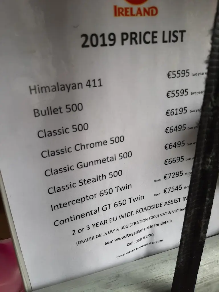 Menü_Pat Collins Bar_Adare_Bild_4