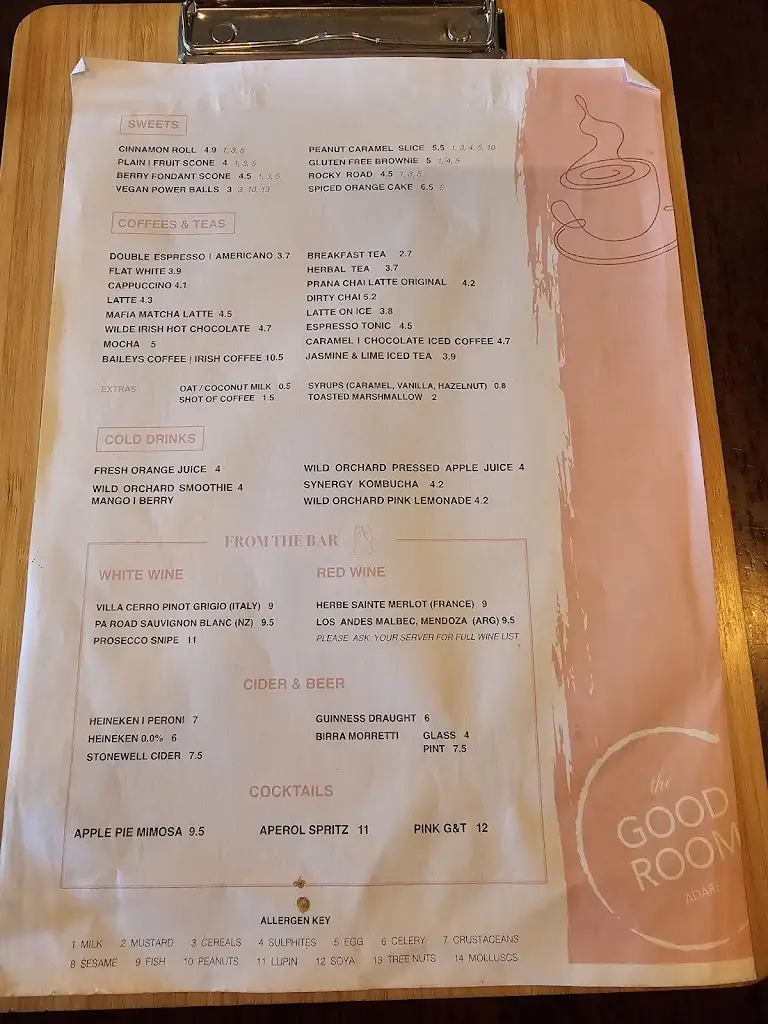 Menu_The Good Room Café_Adare_image_2