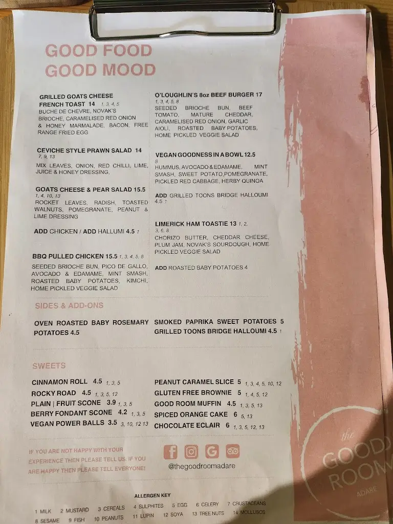 Menu_The Good Room Café_Adare_image_3