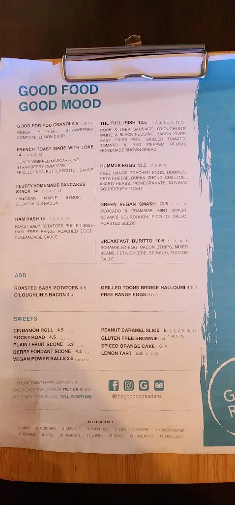 Menu_The Good Room Café_Adare_image_4