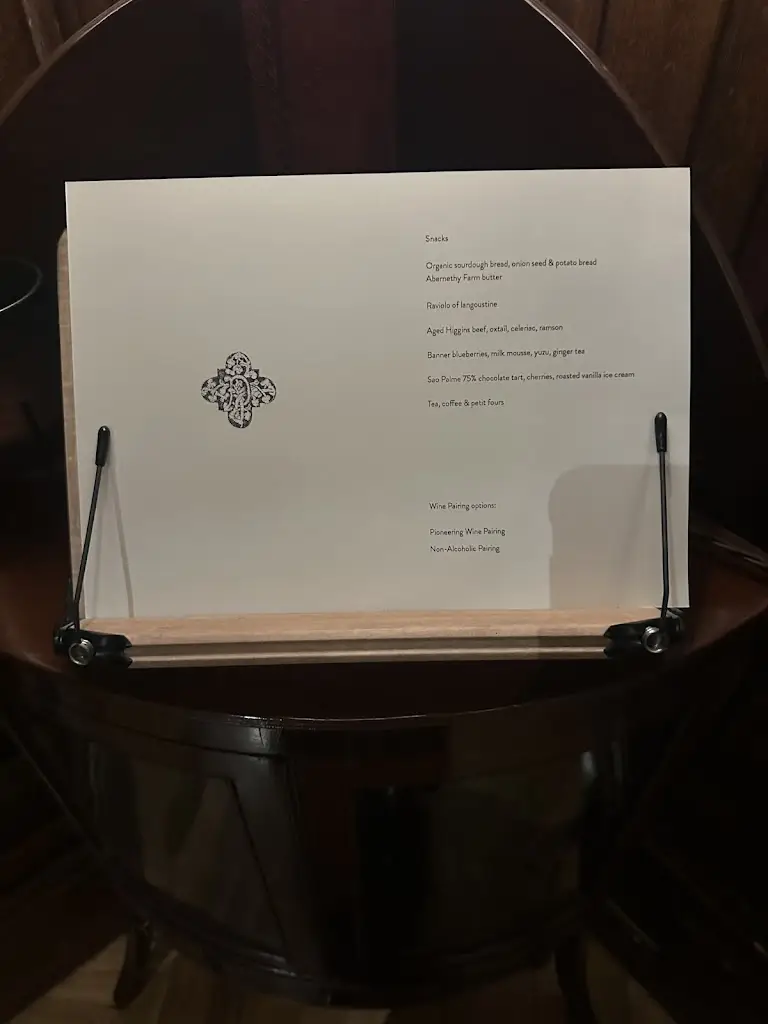 Menu_The Oak Room at Adare Manor_Adare_image_1