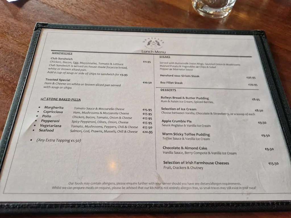 Menu_Neville's Cross Inn_Adare_image_1