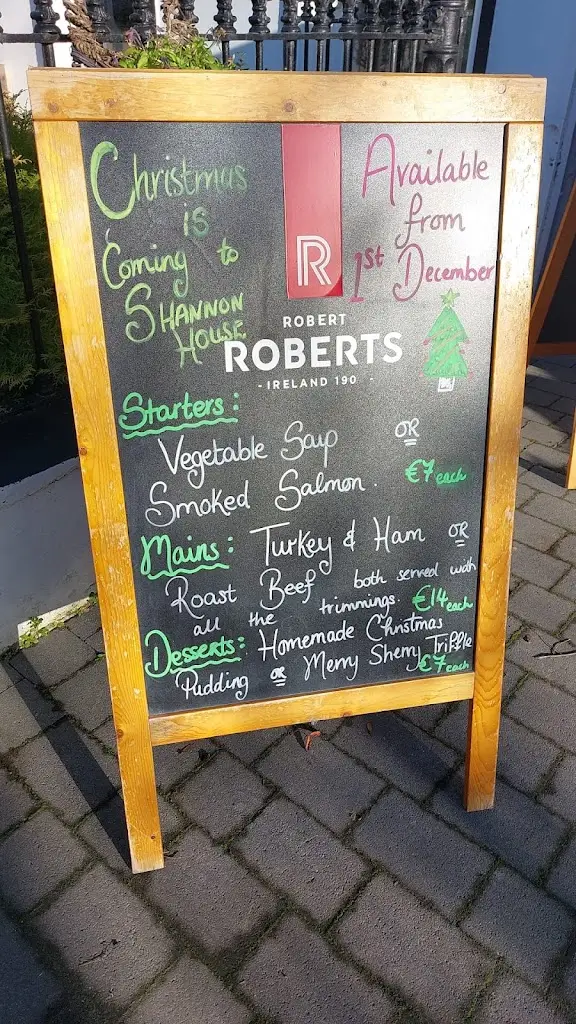 Menu_Shannon House Restaurant_Castleconnell_image_2