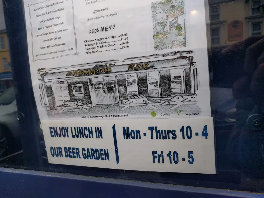 Menu_Griffin's Bar Live Music & Bar Food_Clifden_image_2