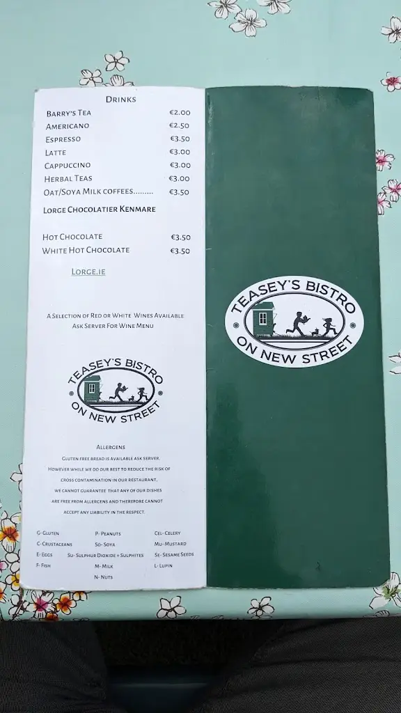 Menu_Teasey's Bistro_Bantry_image_4