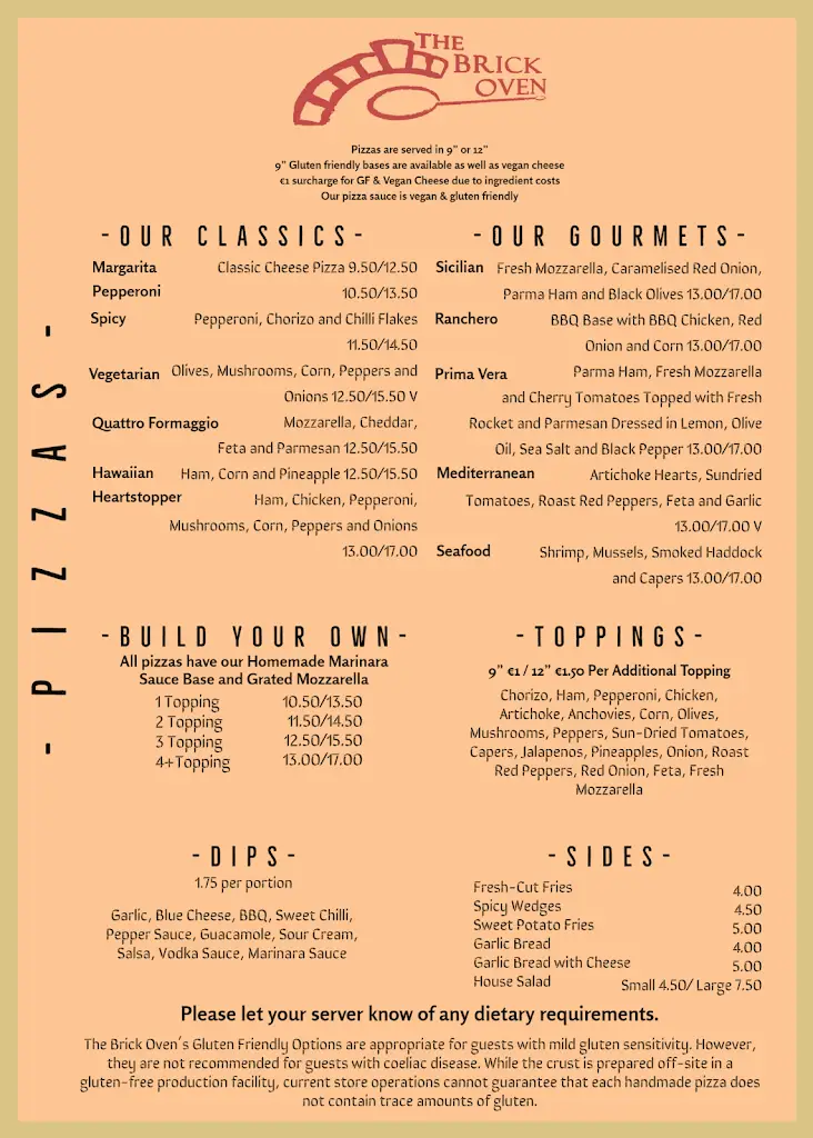 Menu_The Brick Oven_Bantry_image_1