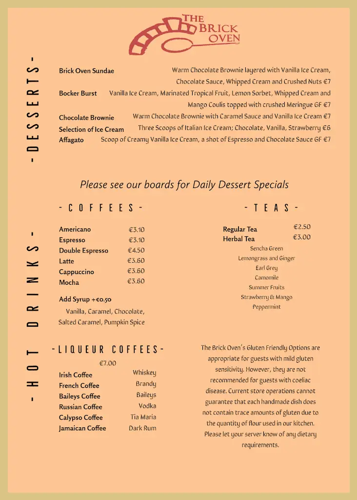 Menu_The Brick Oven_Bantry_image_2
