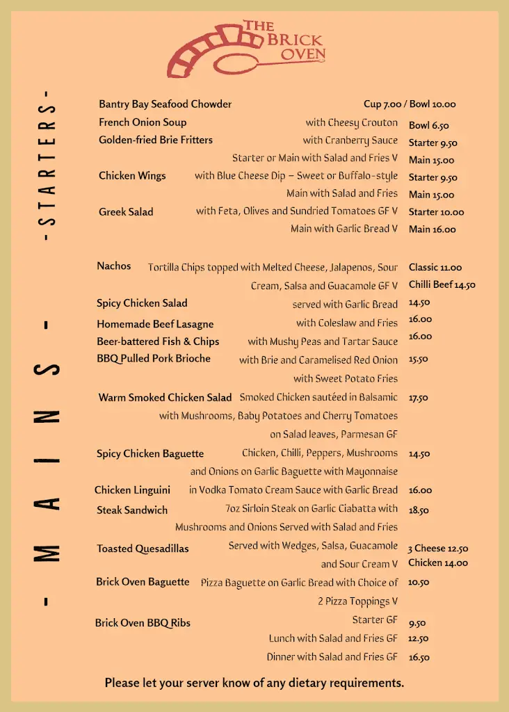 Menu_The Brick Oven_Bantry_image_3