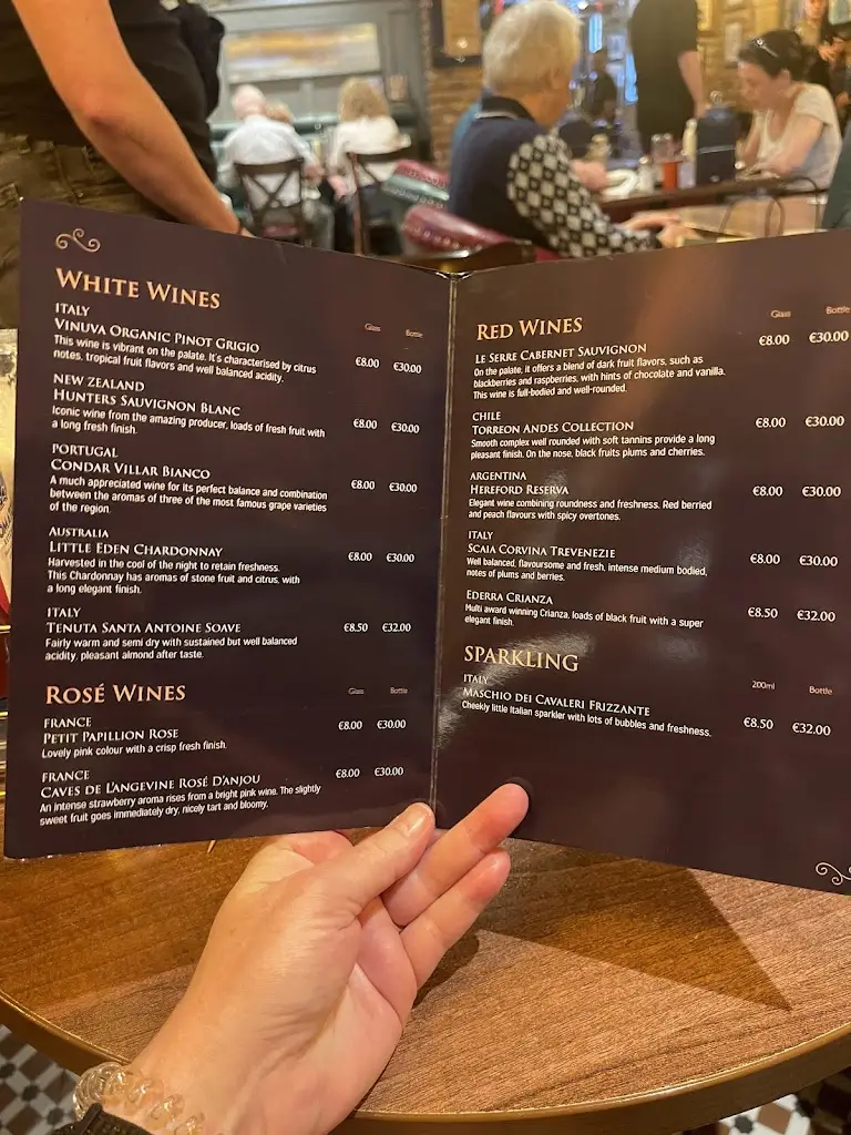 Menu_Muskerry Arms Bar and B&B Blarney_Blarney_image_2