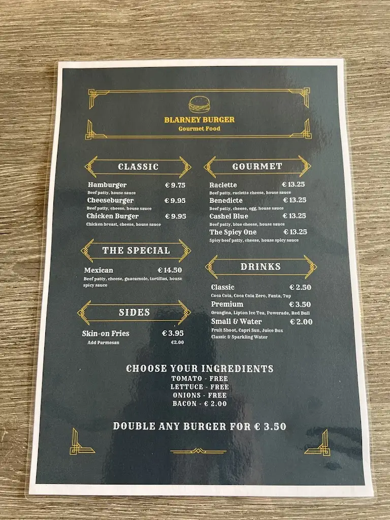 Menu_Blarney Burger_Blarney_image_2