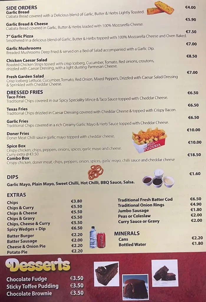 Menu_Elizabeths Pizzeria ( Pizza Pizzeria)_Blarney_imagen_2