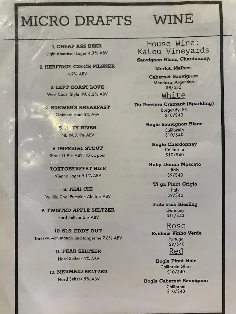 Menu_The Gaelic Bar_Carrigaline_image_2