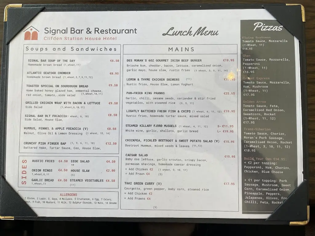 Menu_Signal Bar and Restaurant_Clifden_image_3