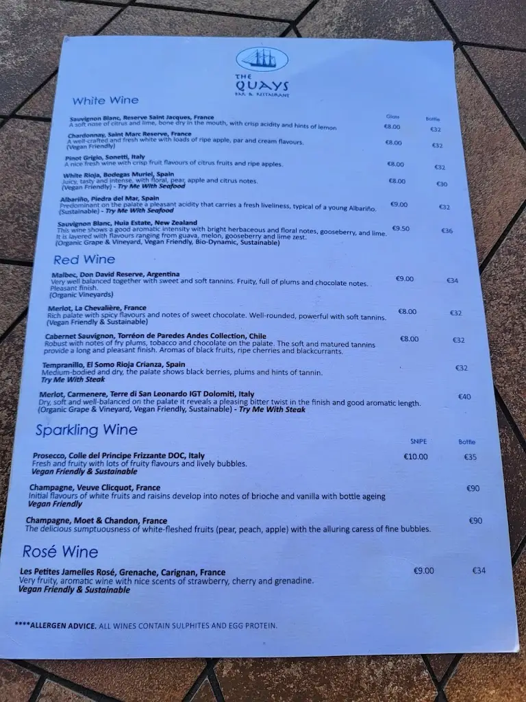 Menu_The Quays Bar & Restaurant_Carrigtwohill_image_4