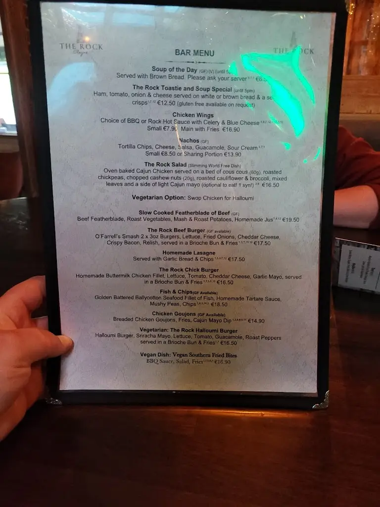 Menu_The Rock Cloyne_Cloyne_image_2