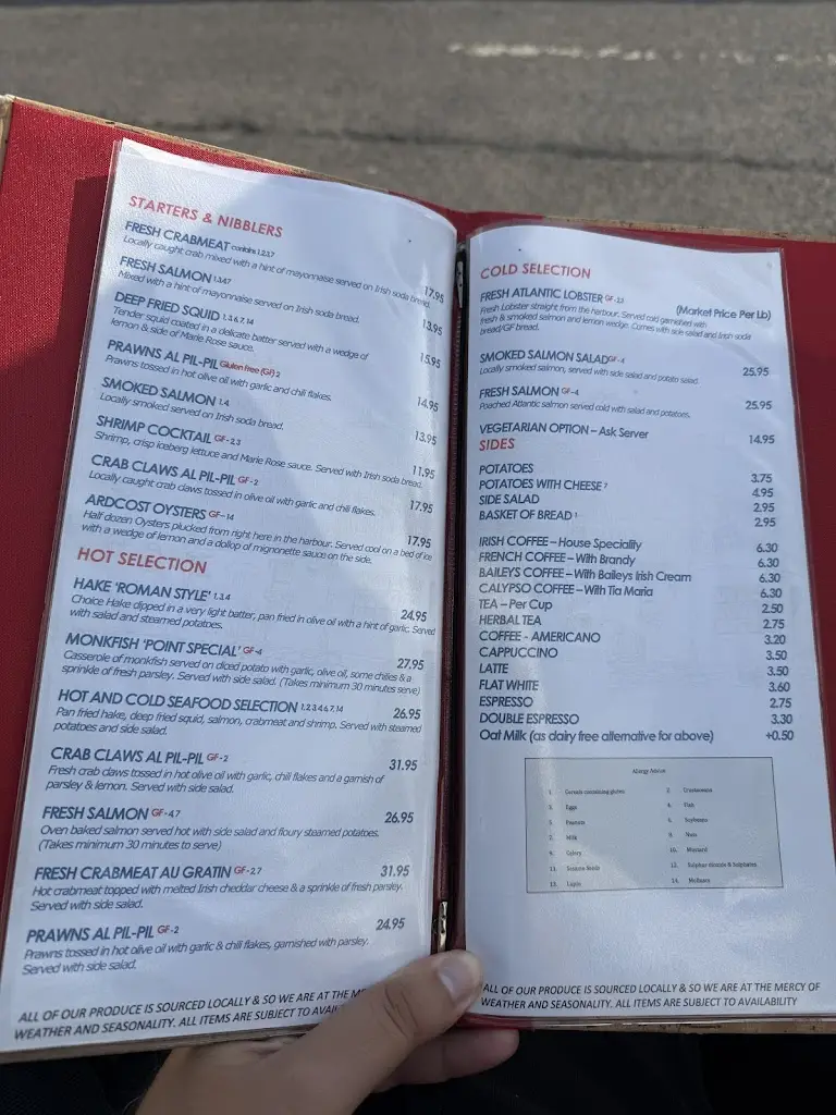 Menu_O'Neills The Point Seafood Bar_Cahersiveen_image_2