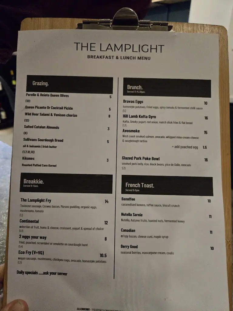 Menu_The Lamplight Wine Bar & Shop_Clifden_image_2