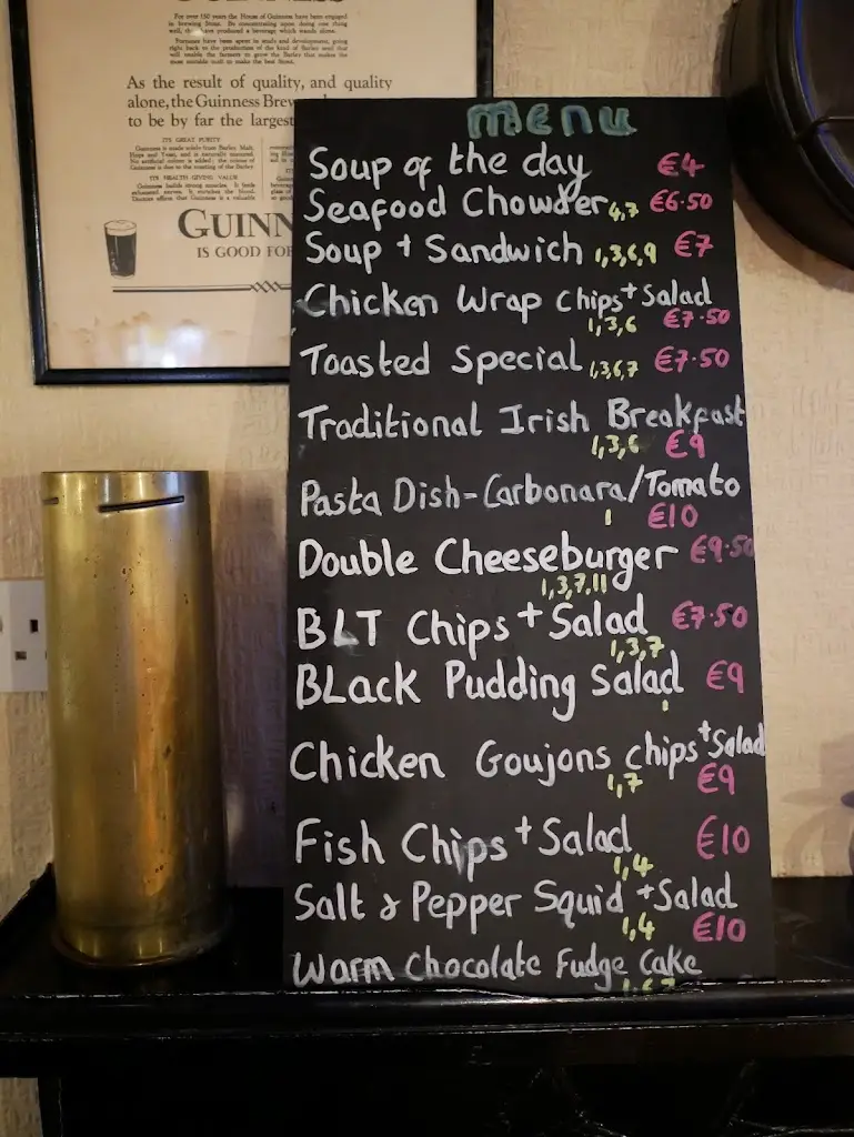 Menu_The Anchor Bar_Cahersiveen_imagen_4