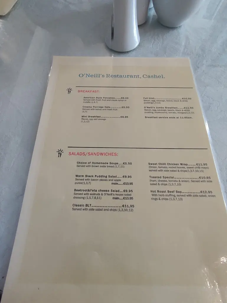 Menu_O'Neills of Cashel E25 CK28_Cashel_image_2