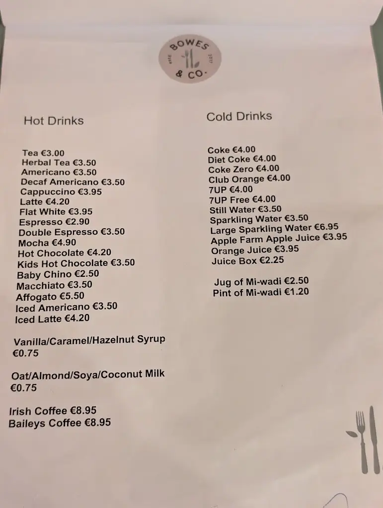 Menu_Bowes & Co._Cashel_image_2