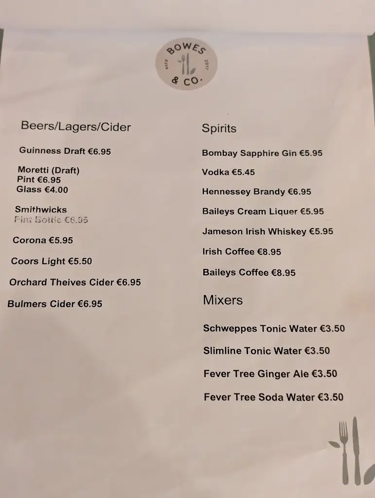 Menu_Bowes & Co._Cashel_image_3