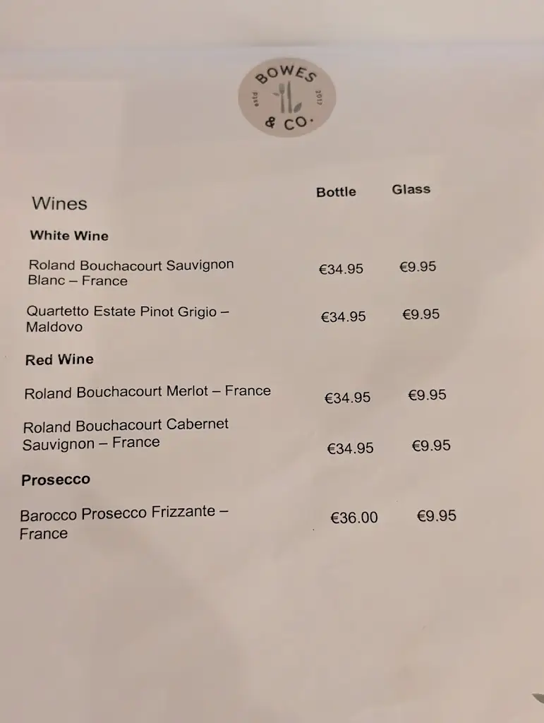 Menu_Bowes & Co._Cashel_image_4