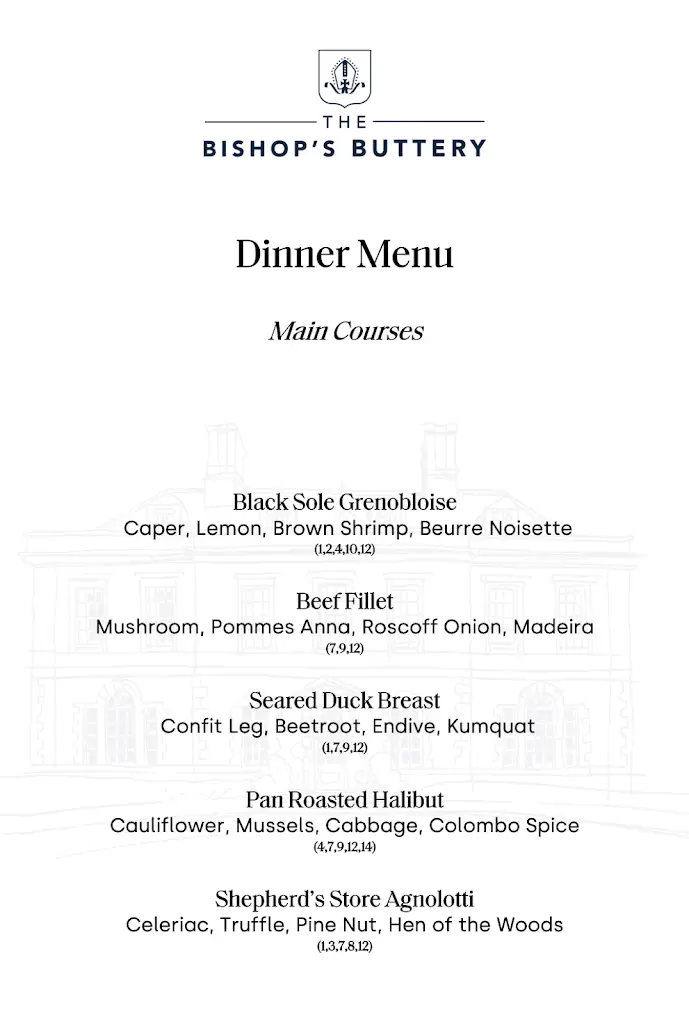 Menu_The Bishop’s Buttery_Cashel_image_1