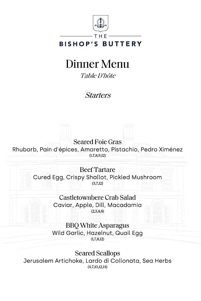 Menu_The Bishop’s Buttery_Cashel_image_2