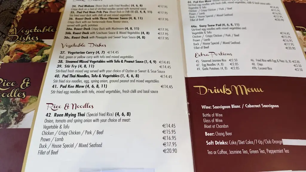 Menu_Ruen Mying Thai Restaurant_Cashel_image_2