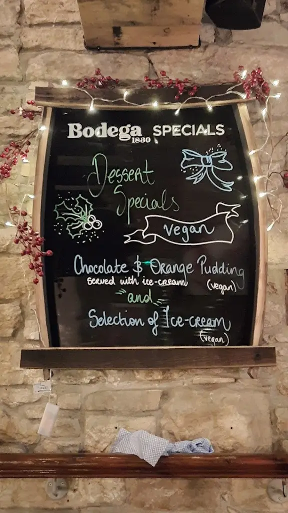 Menu_Bodega 1830_County Tipperary_image_4