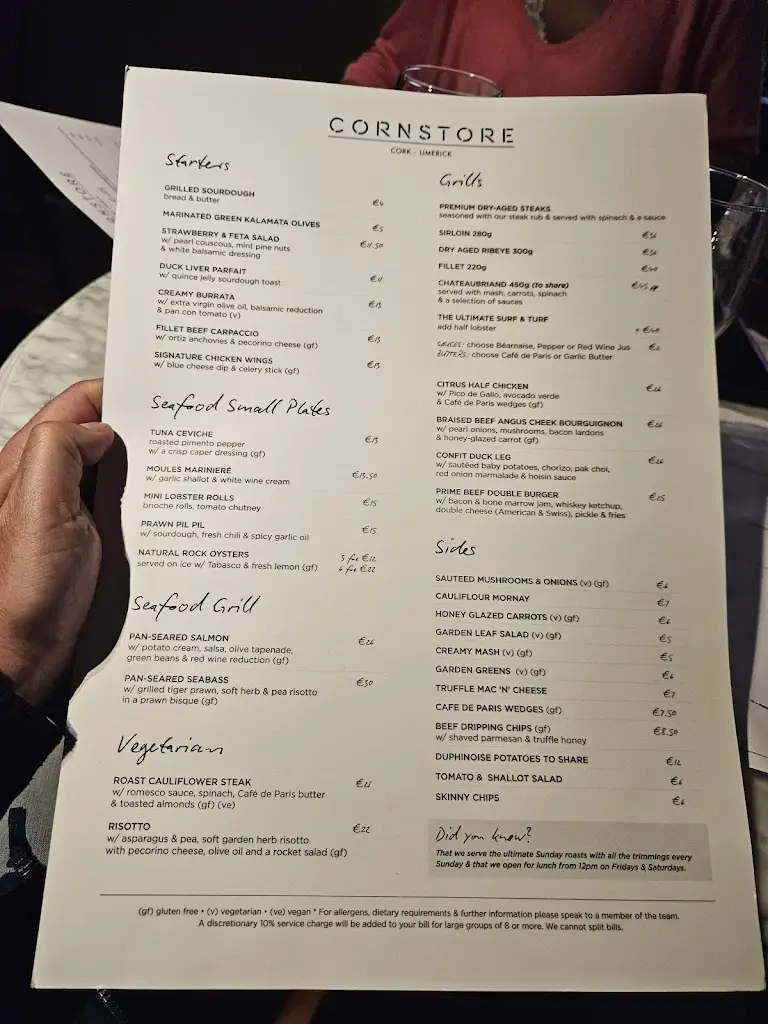 Menu_Cornstore Cork_Cork_image_4