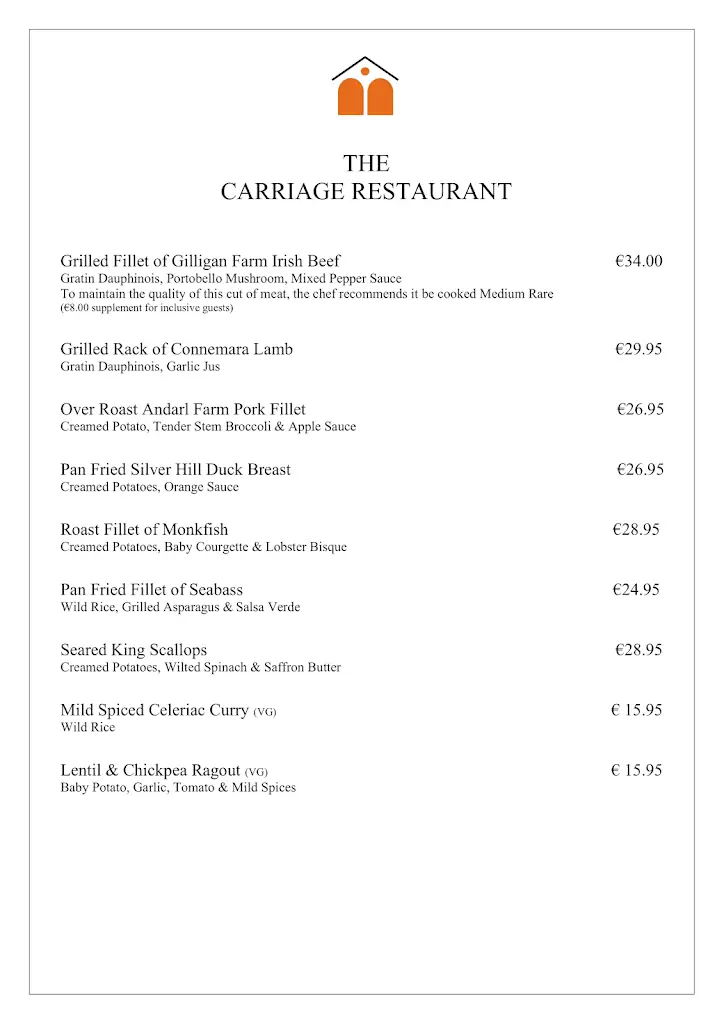 Menu_Carriage Restaurant_Clifden_image_1