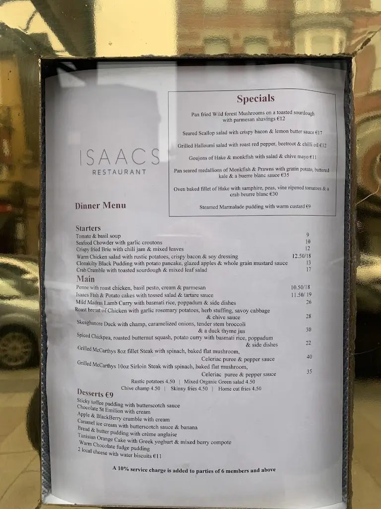 Menu_Isaac's Restaurant_Cork_image_3