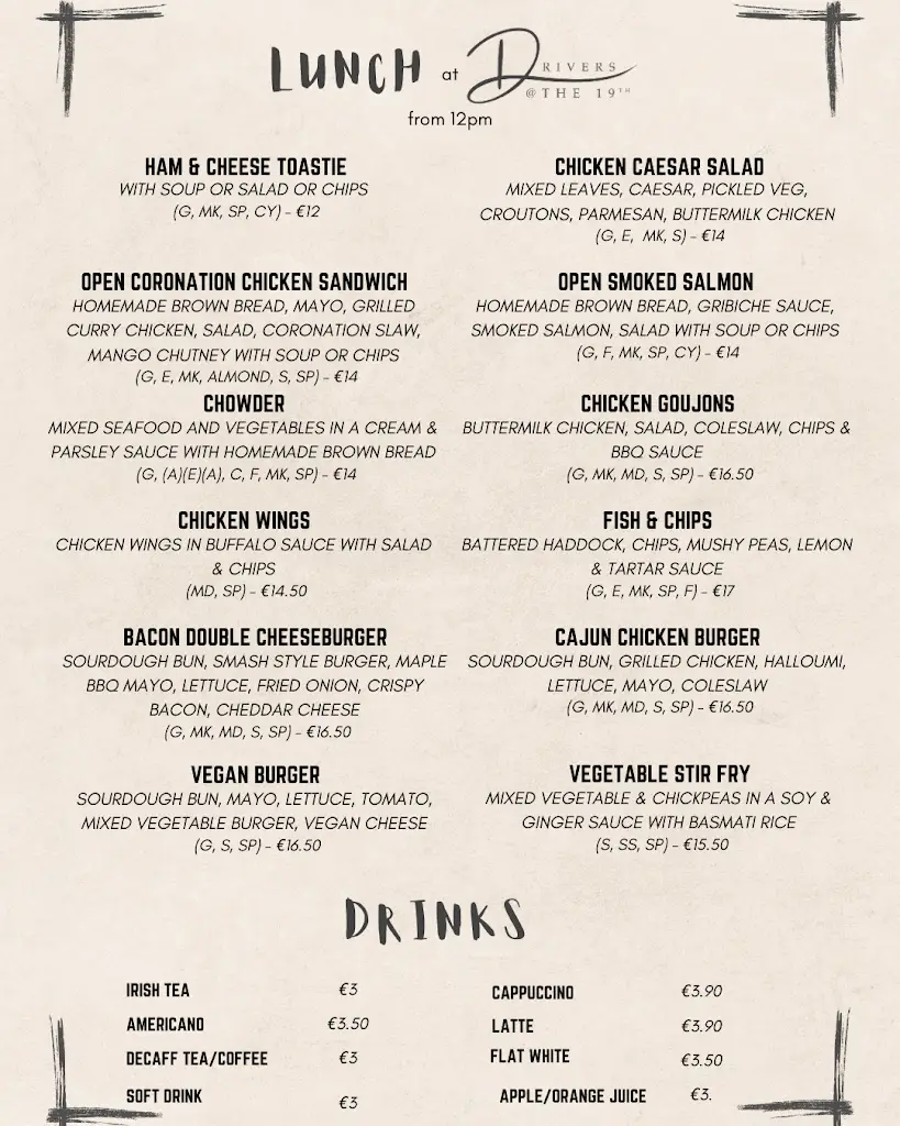 Menu_Driver's at the 19th_Cluain Meala_imagen_1