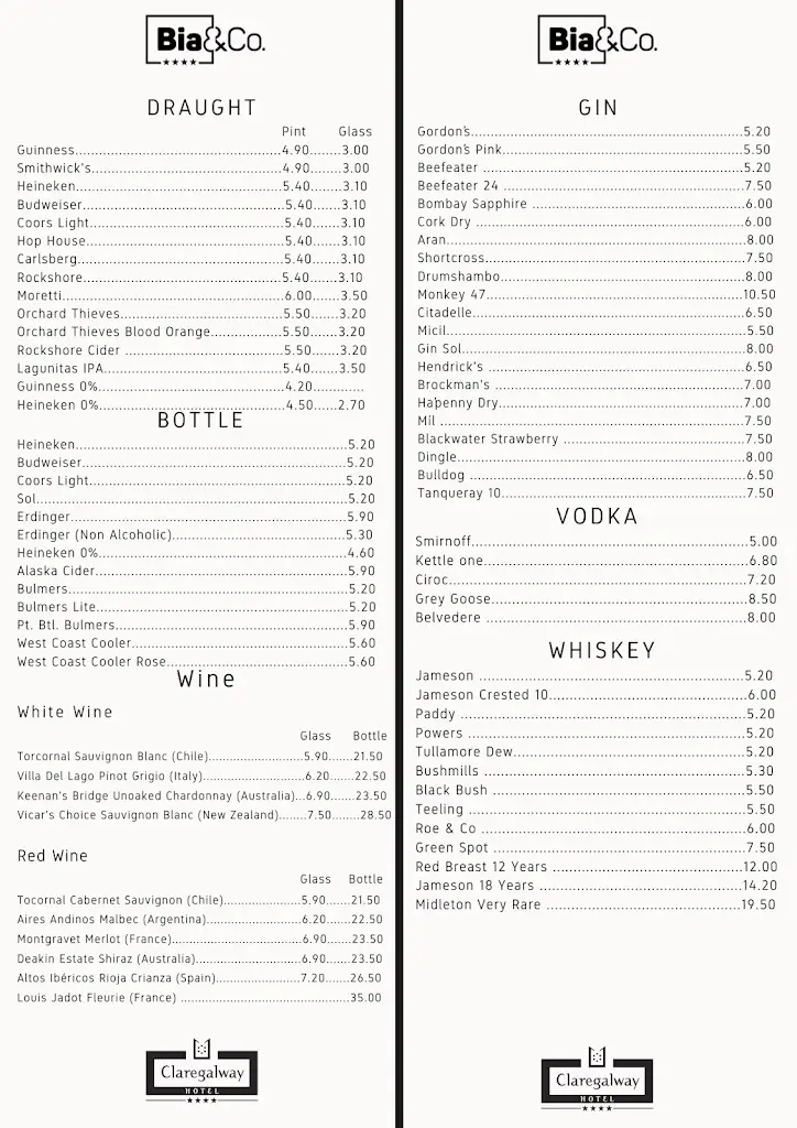 Menu_Bia & Co_Claregalway_imagen_1