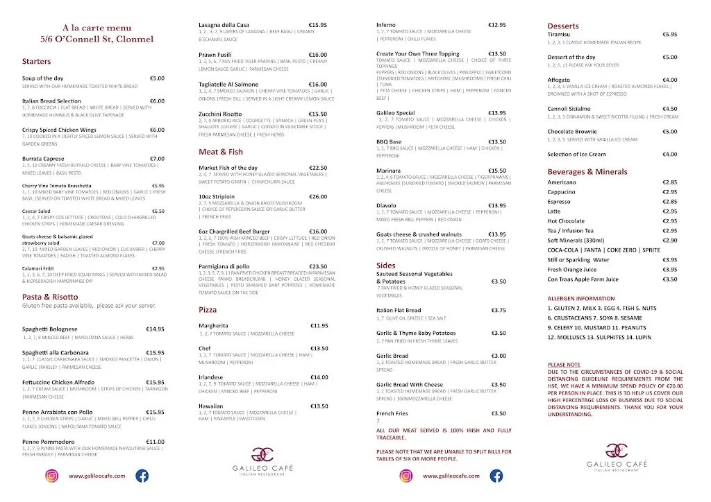 Menu_Galileo Cafe_Cluain Meala_imagen_1