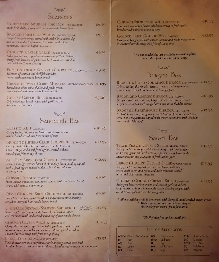 Menu_Brogan's_Ennis_image_2