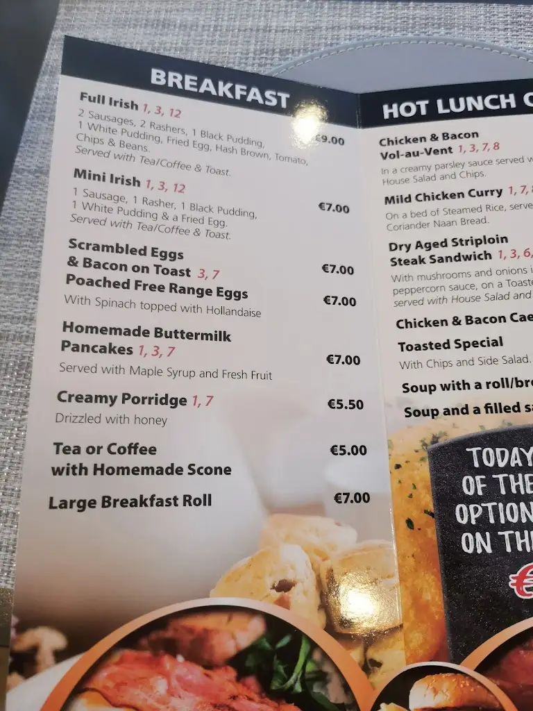 Menu_Cronin Restaurant, CastleMeats Butchers, Deli and Outside Catering Ltd_Castleisland_image_1