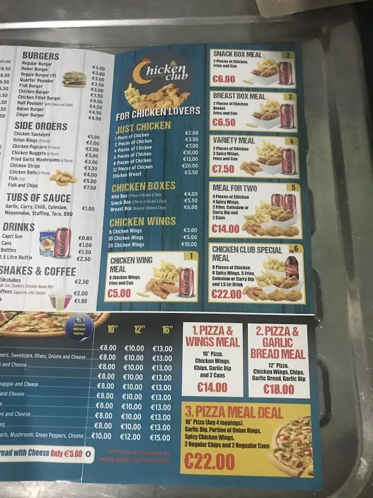 Menu_Chicken Club Castleisland_Castleisland_image_1